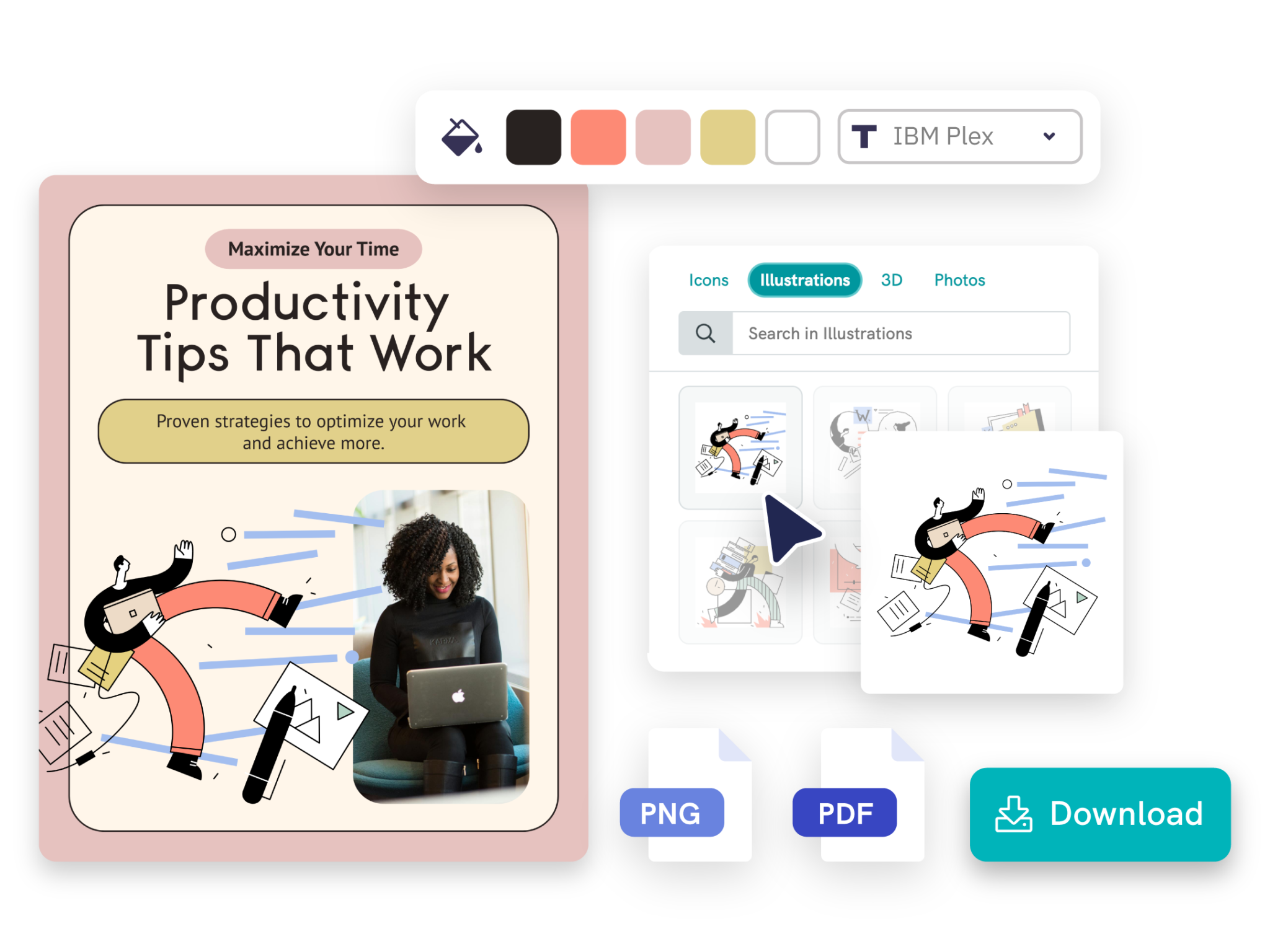 edit and customize linkedin carousel templates with piktochart ai